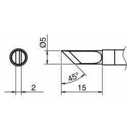 Hakko Soldering Tip Replacement T39 Series K Type, T39-K (10 LOTS) (Pack of 10) image 3
