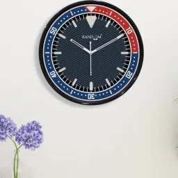 Random Multicolor Plastic Round Wall Clock-picture-24