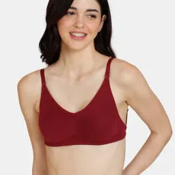 Zivame Maroon Half Coverage Double Layered Backless Bra-image-4
