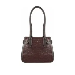 Hidesign Ecom Brown Textured Medium Shoulder Handbag-image-68