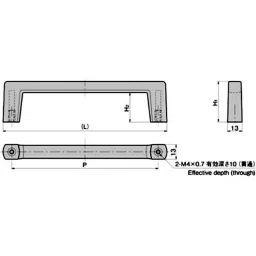 TAKIGEN Metallic Resin Handle 23x17 mm (H1xH2) 17 g, AP-165-4-picture-44