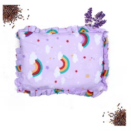 Luvlittle Baby Cotton Head Shaping Mustard Seed Rai Pillow with Zip Closure - Unicorn Print (Purple)-image-7