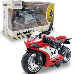 KiddyBuddy Die Cast Motorcycle Scale 1:12 with Pull Back Wheels - Blue-image-78