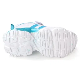 Cute Walk by Babyhug Sneaker Shoes With Velcro Closure - White & Blue image 5