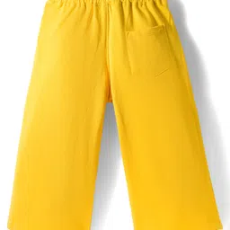 OLLINGTON ST. Cotton Knit Half Sleeves Floral Printed Top & Trackpant - Multicolor & Yellow image 5