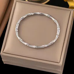 Nitant Women Silver-Plated Bangle-Style Bracelet-image-0