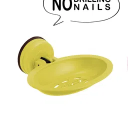 FECA Yellow Solid Suction Oval Soap Holder image 4