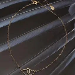 Accessorize London Hearts Golden Alloy Casual Necklace-image-81