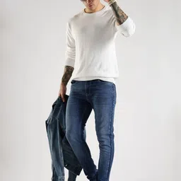 COOL COLORS Men Relaxed Fit Mid-Rise Light Fade Jeans-picture-21