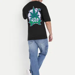 BENNY BROOKS Graphic Printed Oversized Cotton T-shirt image 3