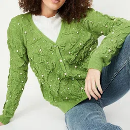 max Women Embroidered Cardigan-image-27