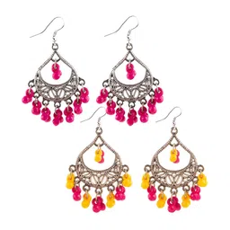 Creative Frogs Women Set of 2 Traditional Oval Drop Earrings-image-36
