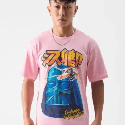 The Souled Store Wars: Dark Lord Pink Regular Fit Printed Crew T-Shirt-picture-21