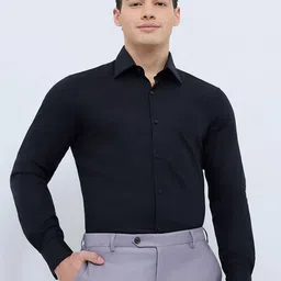 Raymond Contemporary Fit Checks Pure Cotton Semicutaway Collar Formal Shirt-picture-19
