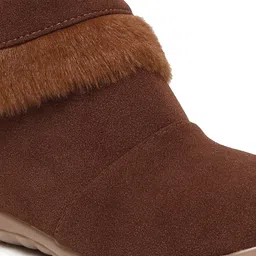 Tiny Bugs Girls Solid Winter Fur Boot image 5