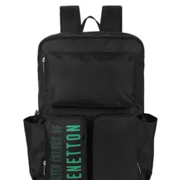 United Colors of Benetton Black Printed Medium Backpack-picture-38