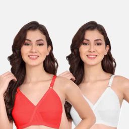 fims FIMS: Fashion is my Style White & Red Everyday Bras - Pack Of 2-picture-4