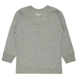 Bodycare Kids Grey Cotton Regular Fit Full Sleeves Thermal Top-picture-0