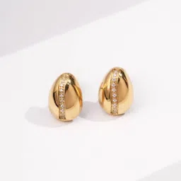 Palmonas Luxe Bean Studs For Women - Waterproof And Anti-Tarnish-image-58