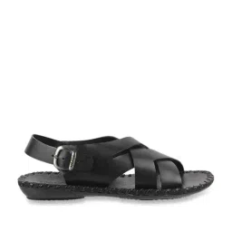Mochi Men's Black Back Strap Sandals-picture-24