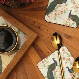 ICRAFT Multicolor Mdf Mor Series Coasters - Set of 6 image 3