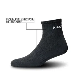 MARLIT Men Pack Of 3 Cotton Ankle-Length Socks image 2