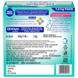 Dexolac Infant Formula Baby Milk Powder -1.2 kg image 3