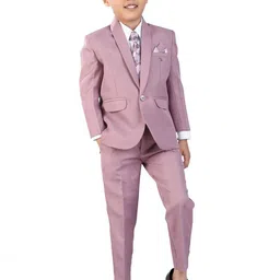 earth conscious Boys Single-Breasted Four-Piece Party Suit-picture-27