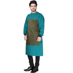YAYA Polyester Cotton Plain Impervious Surgeons Gown Set Green, YA7303B image 2