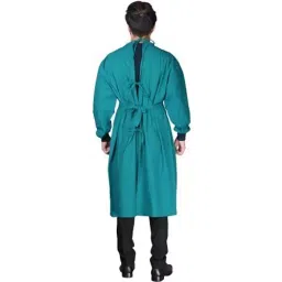YAYA Polyester Cotton Plain Impervious Surgeons Gown Set Green, YA7303A image 4