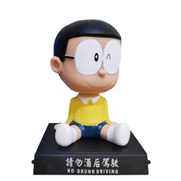 AUGEN Yellow & White Nobita Figure Bobblehead image 2
