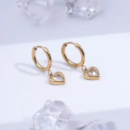 Palmonas Gemini Heart Hoops For Women - Waterproof And Anti-Tarnish-image-94