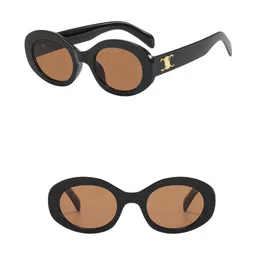 OUDI Women Orange Lens & Black Oval Sunglasses with image 2