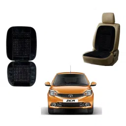 Auto Pearl VB2Bl17 Polyester, Cotton Front Vehicle Seating Pad Black for Tata Zica-picture-10