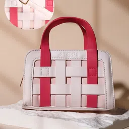 HAUTE SAUCE Women Solid Structured Handheld Bag-image-29
