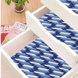 Mopak Decor Blue Set of 1 Regular Shelf Liner Organisers image 2