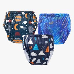 Chinmay Kids Baby Panty Boys and Girls Reusable Washable Printed Panty Pack of 3-picture-43
