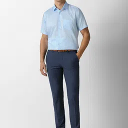 Van Heusen Men Solid Spread Collar Cotton Formal Shirt image 5