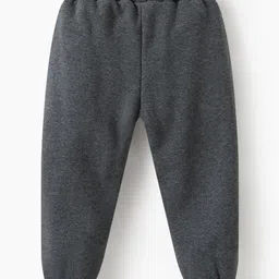 Kookie Kids Full Length Lounge Pants with Vehicle Embroidery- Grey image 2