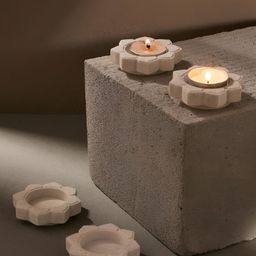 Fabindia White Set of 4 Candle Holder-picture-43