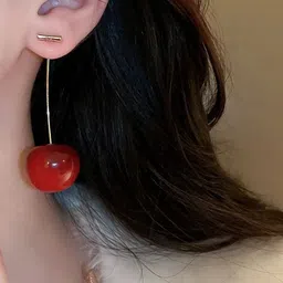 Celestique Gold-Plated Contemporary Korean Drop Earrings image 4