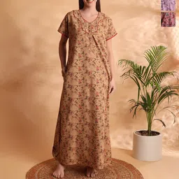 G4Girl Printed Maxi Nightdress-picture-26