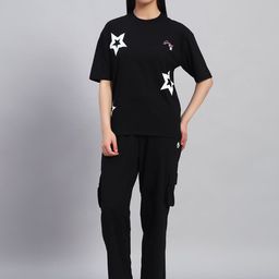 GRIFFEL Printed Oversized Pure Cotton Co-Ords-picture-42