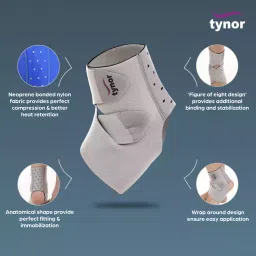 Tynor Ankle Wrap Neoprene(J16)-Special size image 3