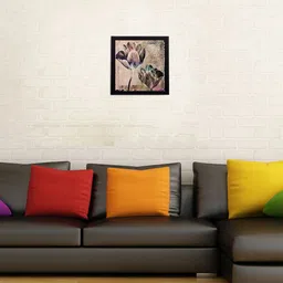 eCraftIndia Multicoloured Floral Artwork UV Wall Art-picture-38