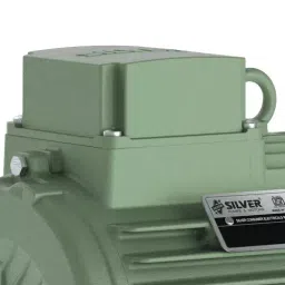 Silver Induction Motor Three Phase 0.25 HP 2 Pole Flange Mounted IE2, IM2CI0.252P3B5F image 3