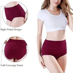 Diving Deep Pack Of 2 High-Rise Breathable Stretchy Inner Elasticated Hipster Briefs image 4