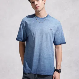 WROGN Ombre Drop-Shoulder Sleeves Pure Cotton Oversized T-shirt image 5