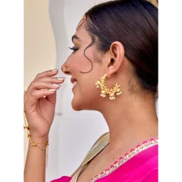 Tangerine Heer Drop Bali Earrings image 3