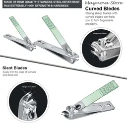 generic CRIA CREATION 16 IN 1 Manicure Set, Professional Manicure Set Nail Cutter For Women, Men, Stainless Steel Nail Clippers Tools Set For Luxurious Travel, Facial Nail Care Kit with Travel Case. image 4